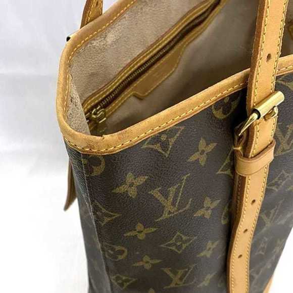 LOUIS VUITTON Tote Bag Bucket GM Monogram Canvas Tanned Leather FL0050  ⭐ - Picture 7 of 11